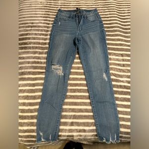 Skinny ripped jeans, size 5/27